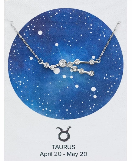Женское колье When Stars Align Constellation с серебряным покрытием taurus