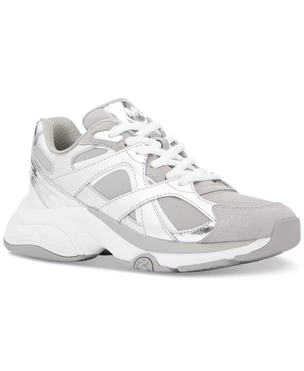 Кроссовки MICHAEL Leo Trainer на шнуровке optic white