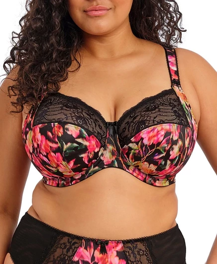 Полностью закрывающий бюстгальтер Elomi Plus Size Morgan на косточках, черный