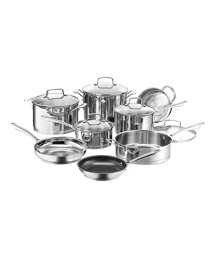 Нержавеющая сталь серии Cuisinart Professional, 13 шт. Набор посуды серебристый
