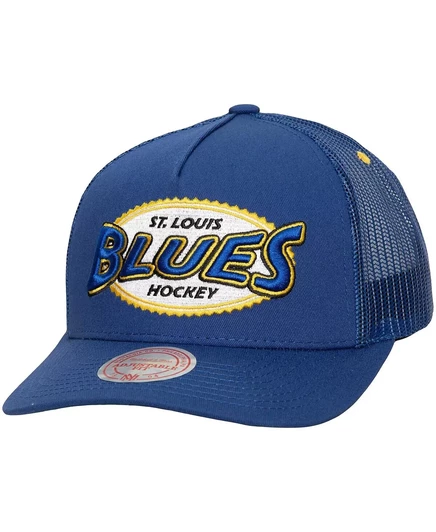 Мужская кепка Mitchell & Ness St. Louis Blues Team Seal, синяя