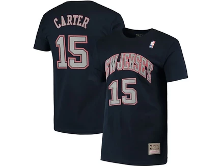 Мужская футболка Mitchell & Ness Nets Vince Carter, синяя