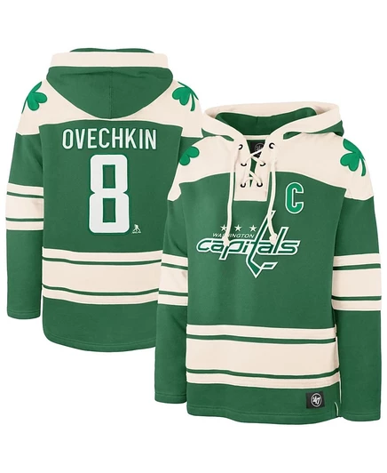 Мужская худи '47 Brand Alexander Ovechkin, зеленая