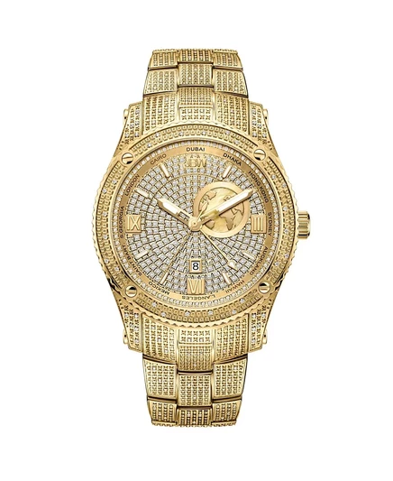 Мужские часы JBW Jet Setter GMT 46 мм, золотые