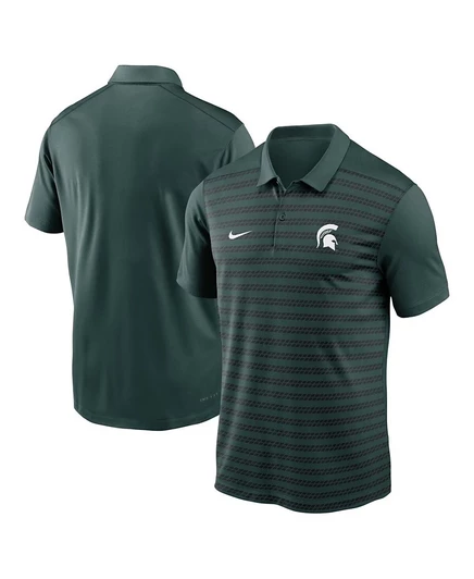 Мужское поло Nike Coaches Sideline Michigan State, зеленое