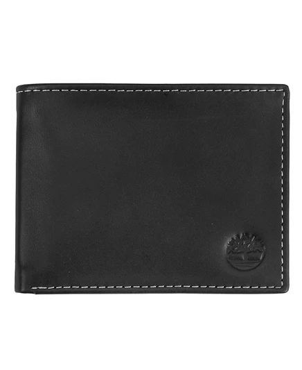Мужской кожаный бумажник Timberland Cloudy Passcase black