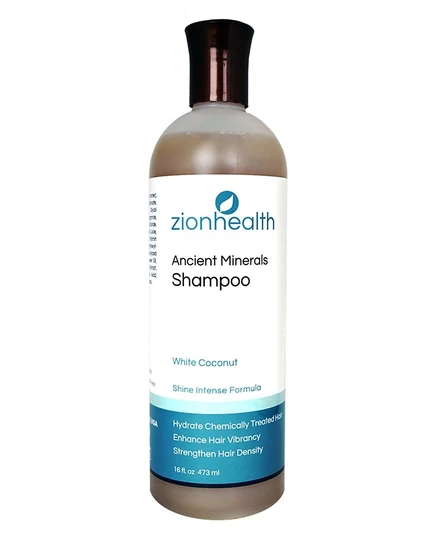 Шампунь Zion Health White Coconut Shampoo, 16 унций, бесцветный