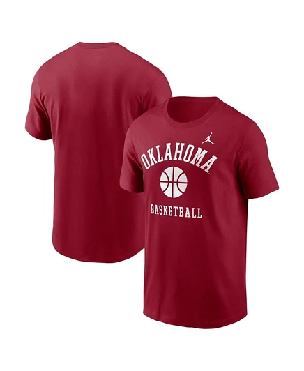 Мужская футболка Jordan Oklahoma Sooners, бордовая