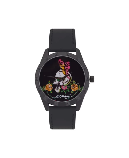 Женские часы Ed Hardy 40 мм на силиконовом ремне, черные