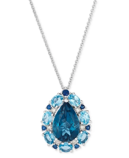 Подвеска Le Vian Pear-Shape, 14k белое золото, золотая