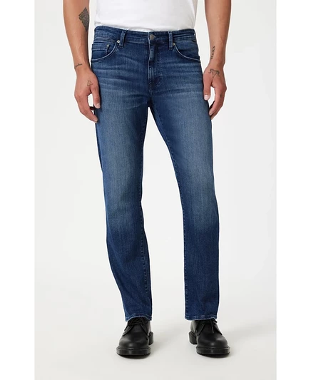 Мужские прямые брюки Mavi Zach от Mavi Jeans темно-синего цвета с матовой отделкой Nashville Jeans