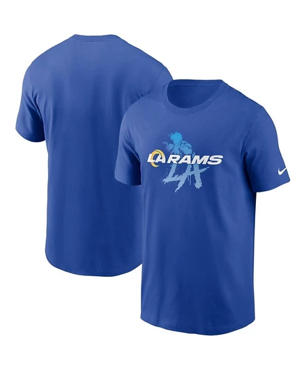 Мужская футболка Nike Royal Los Angeles Rams Hometown из коллекции Just Play blue
