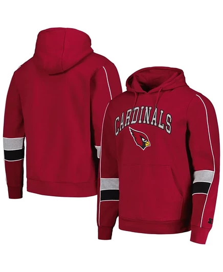 Мужское худи Starter Arizona Cardinals Captain, красное