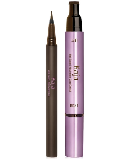 Kaja Wink Stamp Оригинальная водостойкая подводка для глаз Wing Stamp & Pen коричневая