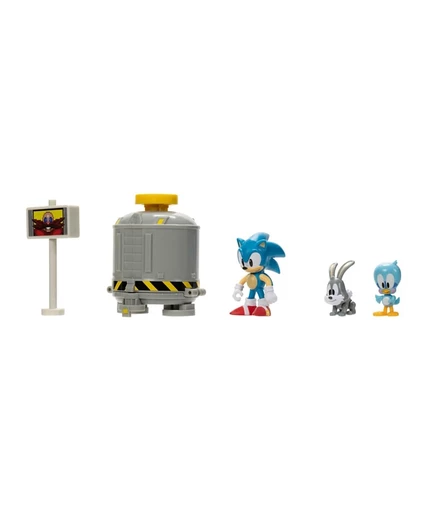 Фигурка Sonic классическая 2.5″ с диорамой, разноцветная