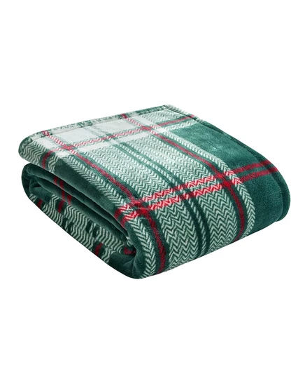 Плюшевый плед Lucky Brand в клетку, зеленый, 50 x 70 дюймов