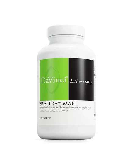 DaVinci Labs Spectra Man - Пищевая добавка для поддержания функции иммунной системы и удовлетворения уникальных потребностей мужчин - Содержит витамины, минералы, аминокислоты, не имеет цвета.