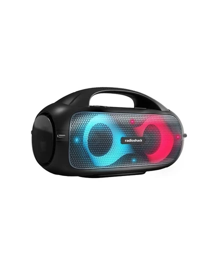 Портативная колонка RadioShack 60 Вт с подсветкой, черная