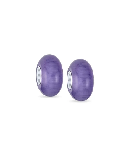 Шармы Bling Jewelry Murano из стекла и серебра, фиолетовые