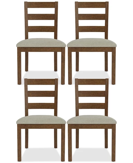 Стулья Furniture Davie, 4 шт., коричневые