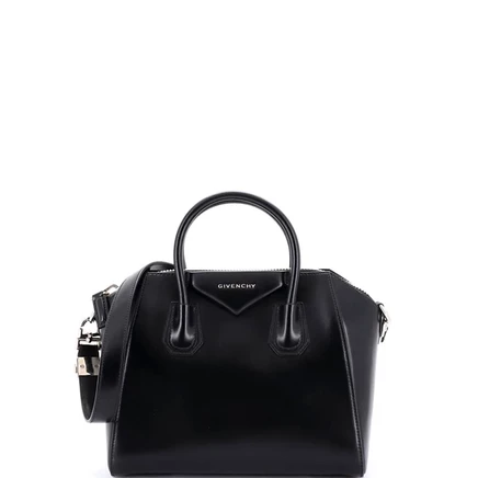 Женская сумка Givenchy Antigona кожа глянец, черная