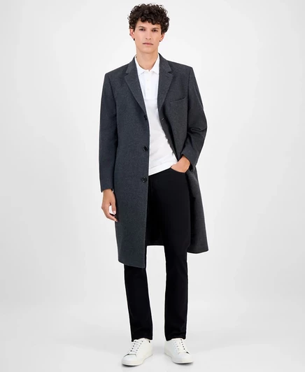 Мужское пальто michael kors classic-fit из кашемира, серое