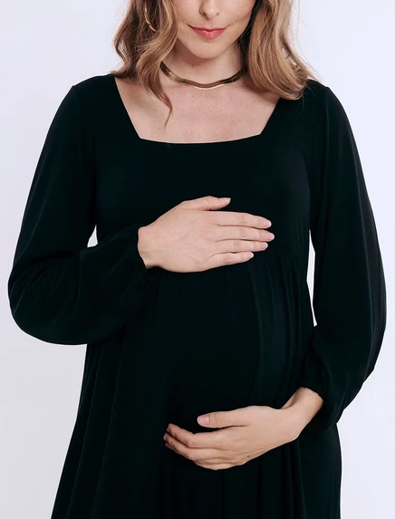 Женское платье для беременных Motherhood Maternity Empire, черное