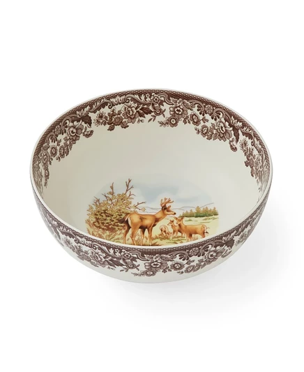 Салатник Spode Woodland Deer 24,6 см, коричневый