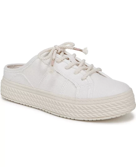 Женские кроссовки на платформе Super Slide Mule от Blowfish Malibu white twill fabric
