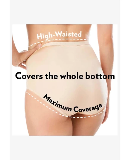 Хлопковые шорты Comfort Choice Plus Size с полным покрытием, 10 упаковок mosaic pack