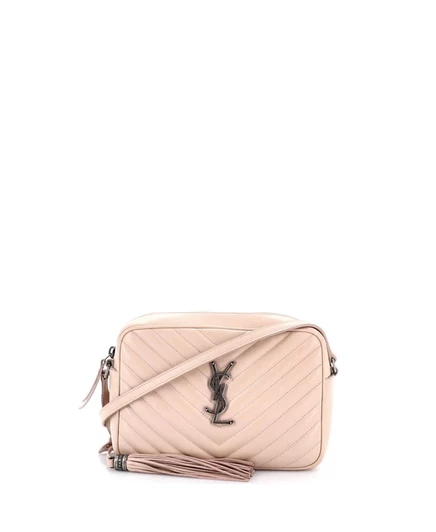 Женская сумка Saint Laurent Small Lou мателассе, песочная