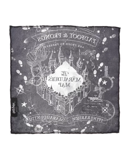 Мужской карманный платок Harry Potter Marauder's Map, черный