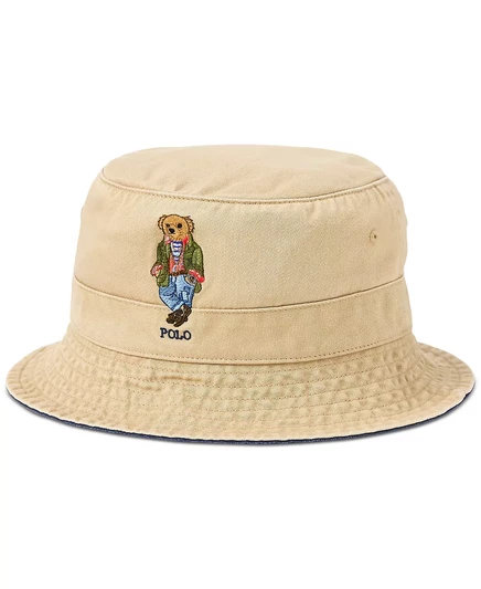 Мужская саржевая шляпа-панама Polo Bear cafe tan