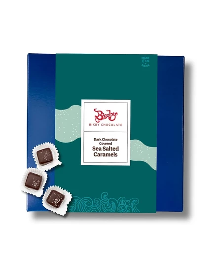 Карамель Bixby Chocolate молочно-темная с морской солью, 25 шт