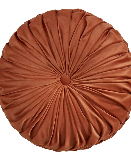 Декоративная подушка SARO LIFESTYLE Velvet Pintuck 36×36 см, бежевая