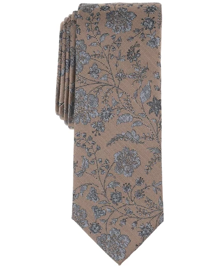  Мужской галстук в цветочек Florence, созданный для Macy's taupe