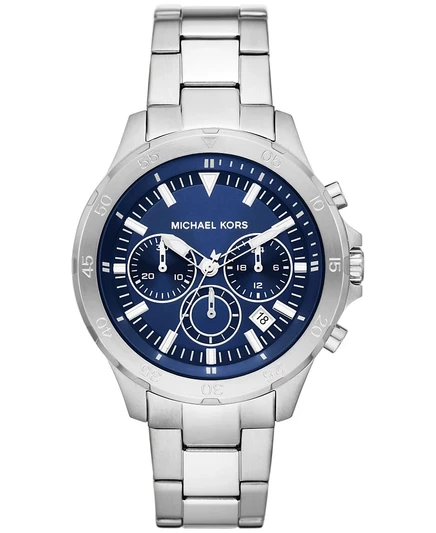 Мужские часы Michael Kors Greyson Chronograph, 43 мм, серебристые