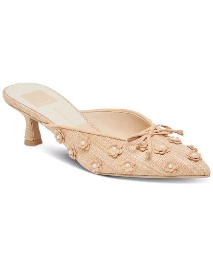  Женские туфли-лодочки Camilo Raffia с острым носком Mule light natural raffia