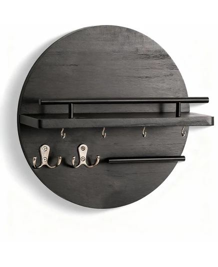 YIGII Home Decor - настенный декоративный держатель для ключей и почты с крючками, полкой и органайзером