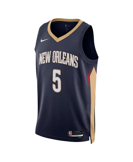 Мужская и женская майка Nike Dejounte Murray Navy New Orleans Pelicans сезона 2024, добавленная в межсезонье, Nike Swingman. navy