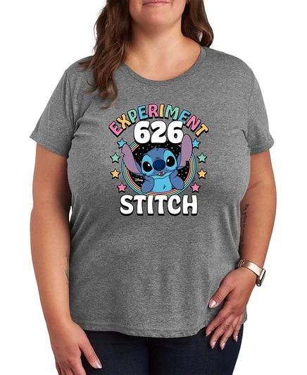 Женская футболка Hybrid Apparel Lilo and Stitch, серая