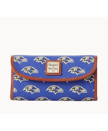 Женский клатч Dooney & Bourke Continental Baltimore Ravens, синий