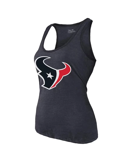 Трехслойная майка Majestic Women's C.J. Stroud темно-синего цвета от Houston Texans с именным номером navy