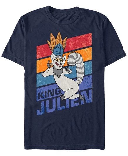 Мужская футболка fifth sun king julien с принтом, синяя