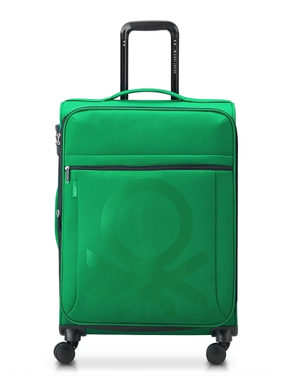 Чемодан Delsey x Benetton Color Block 23″, зеленый