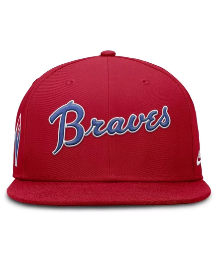Мужская кепка Nike Atlanta Braves Cooperstown True Performance красного цвета от Nike red