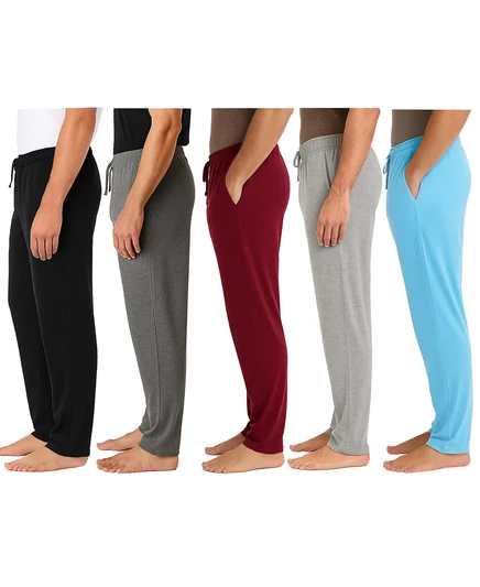 Мужские классические брюки из 5 комплектов от Galaxy By Harvic black, charcoal, burgundy, heather gray, blue
