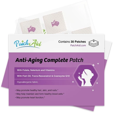 Витаминные пластыри PatchAid Anti-Aging 30 дней, белые