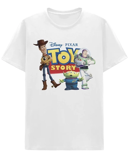 Мужская футболка с графическим рисунком Hybrid Apparel из серии Toy Story, белая