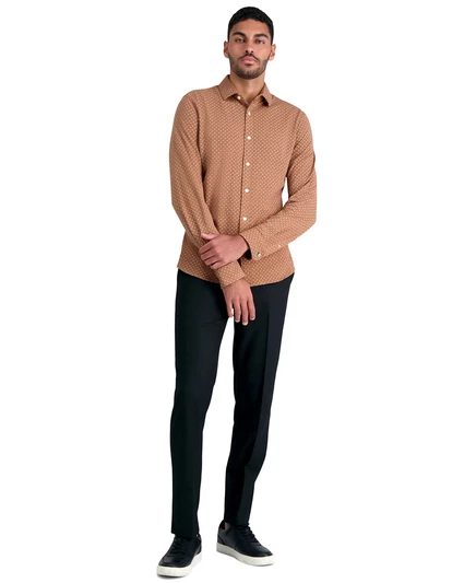Мужские 4-полосные стрейчевые брюки JMH Slim Fit с плоской передней частью black